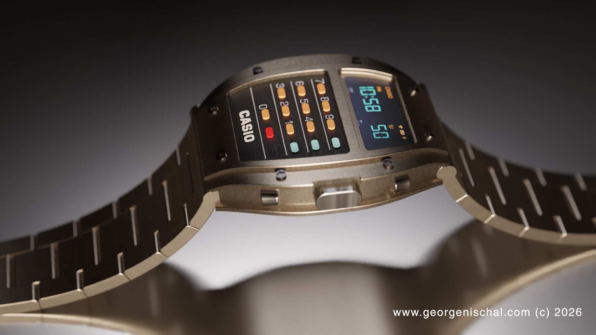 Casio calculator watch redesign